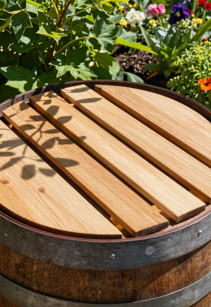 9 Secure Rain Barrel Cover Ideas to Keep Mosquitoes Out 1 9 Secure Rain Barrel Cover Ideas to Keep Mosquitoes Out 1. DIY Wooden Slatted Cover 0