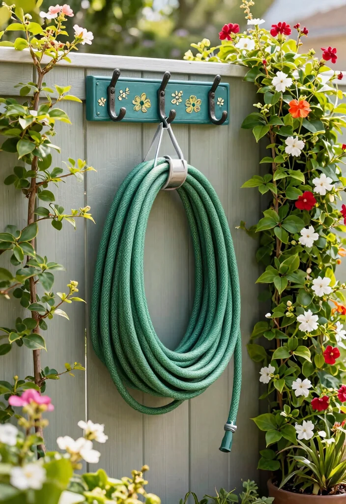 9 Sturdy Garden Hose Rack Ideas to Prevent Kinks 6 9 Sturdy Garden Hose Rack Ideas to Prevent Kinks 6. Hanging Hose Storage 0
